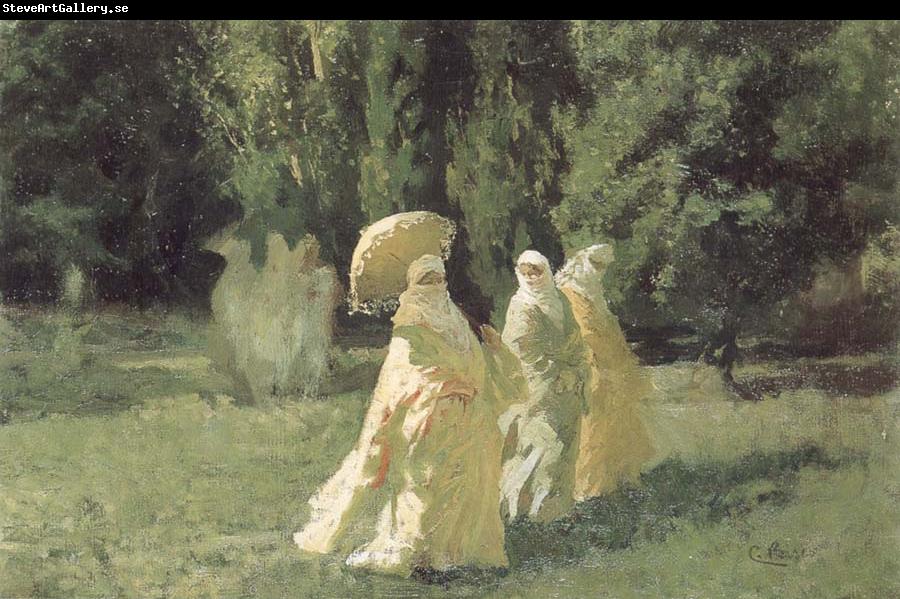 Cesare Biseo The Favorites from the Harem in the Park